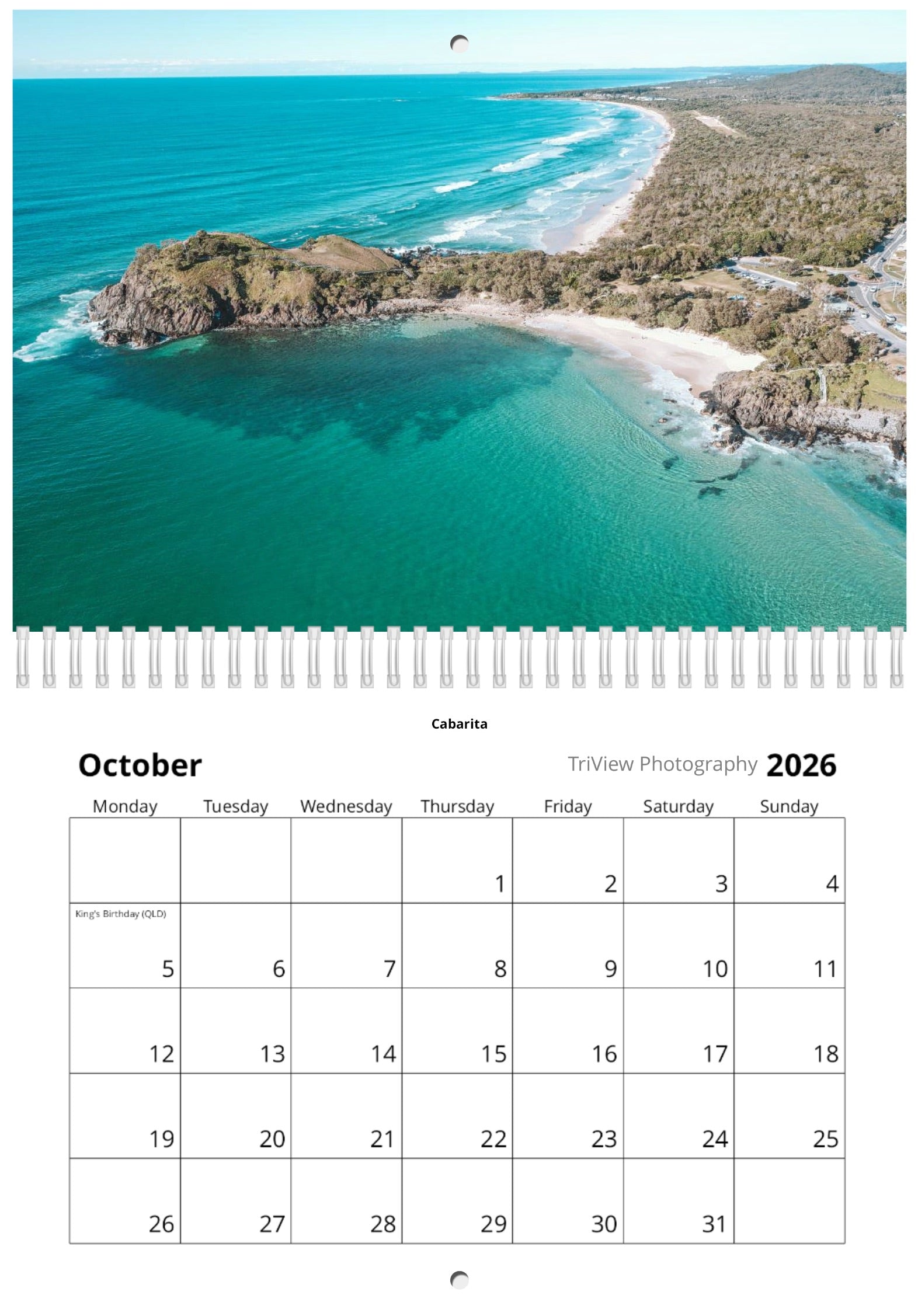 2026 Northern Rivers Calendar