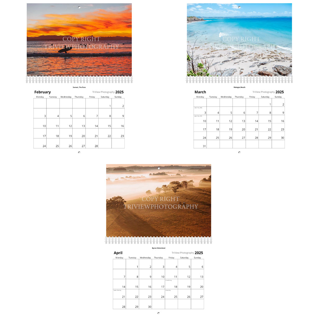 2025 Byron Bay Calendar