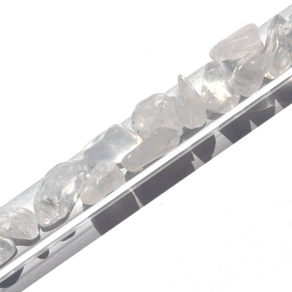 Clear quartz crystal drinking straw