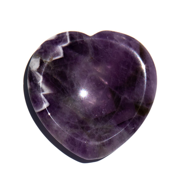 Heart Worry Stone - Dream Amethyst