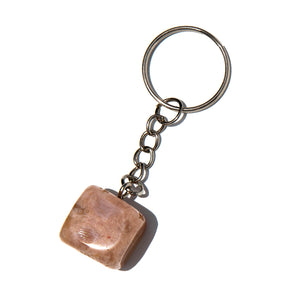 Key Chain Cube - Sakura Agate