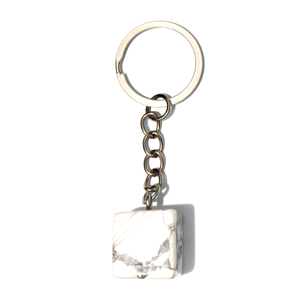 Key Chain Cube - Howlite