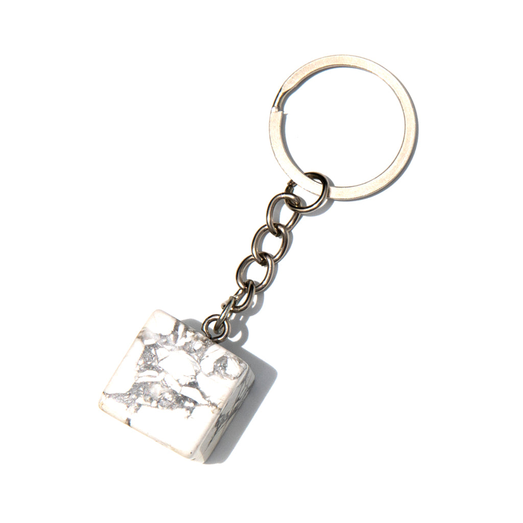 Key Chain Cube - Howlite