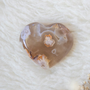 Sakura Agate Heart - Blossom