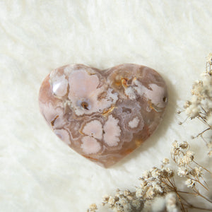 Sakura Agate Heart - Bloom