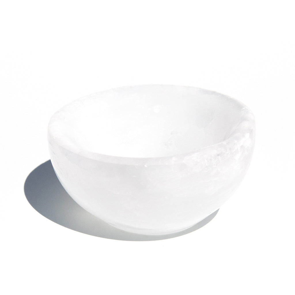 Selenite Round Bowl Small