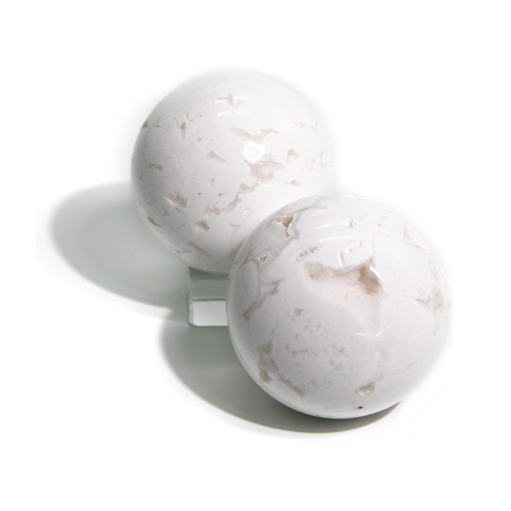 Snow Agate Sphere