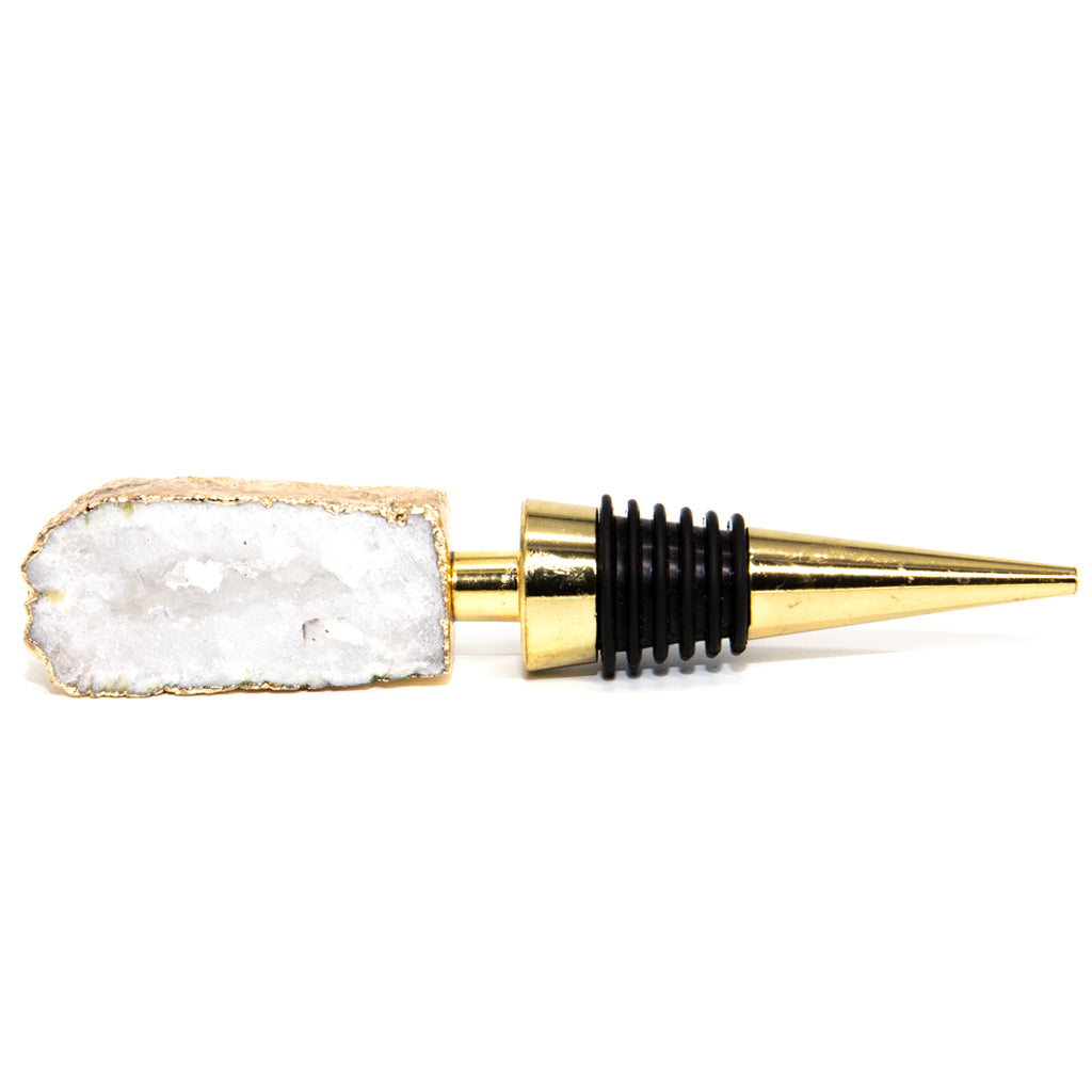 Sugar Quartz Rectangle Bottle Stopper