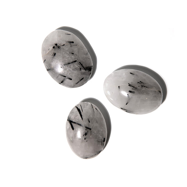 Tourmalinated Quartz Pebble Stone