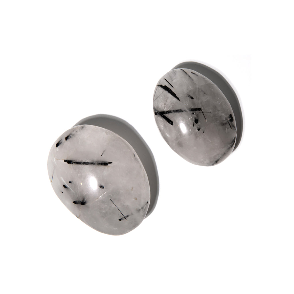 Tourmalinated Quartz Pebble Stone
