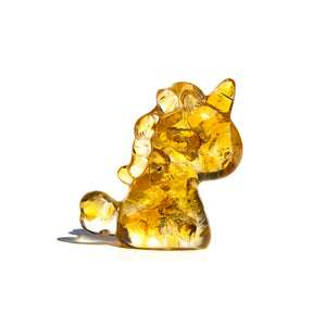 Crystal  Chip Resin Unicorn - Citrine