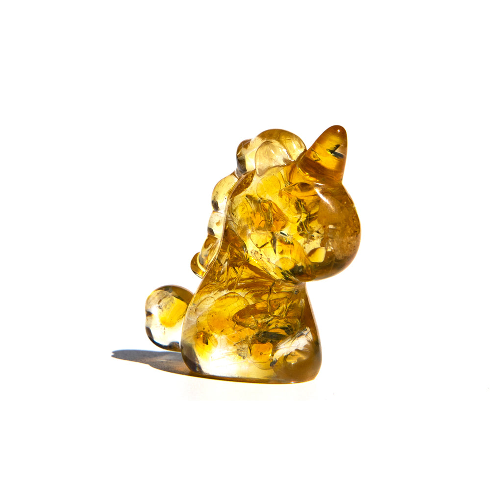 Crystal  Chip Resin Unicorn - Citrine