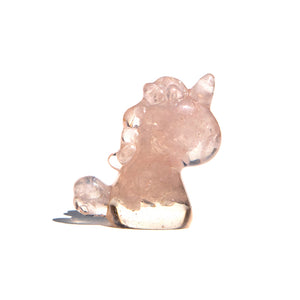 Crystal Chip Resin Unicorn - Rose Quartz